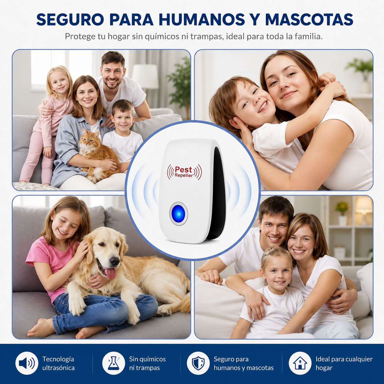 ZeroPlague™ Pack x2 — Protección Ultrasónica para Todo tu Hogar