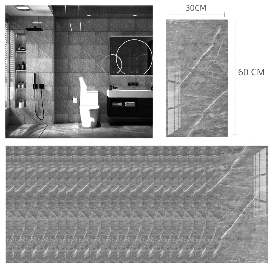 LuxoraWall™ Pro  (10 Piezas - 3d 30x60cm c/u)